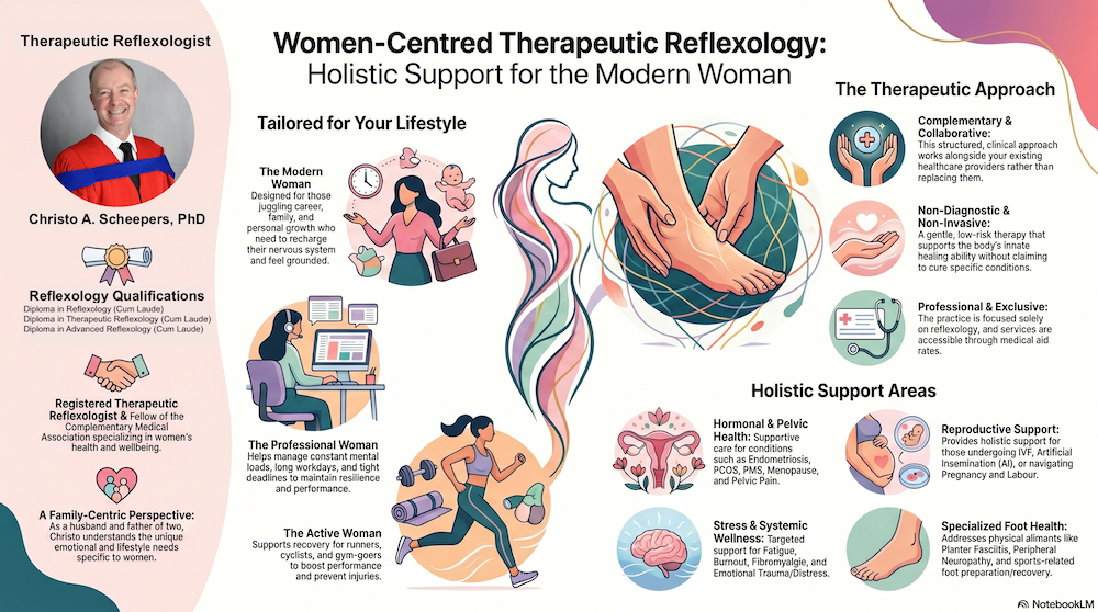 Christo Scheepers Therapeutic Reflexologist Infographic
